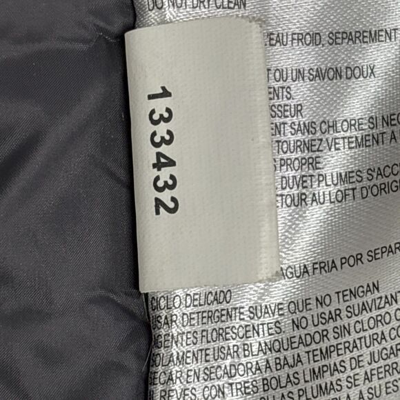 Michael Kors Womens Packable Hooded Down PufferJacket Size M Olive Logo Back Zip - Picture 12 of 16